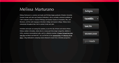 Desktop Screenshot of melissamarturano.com