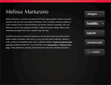 Tablet Screenshot of melissamarturano.com